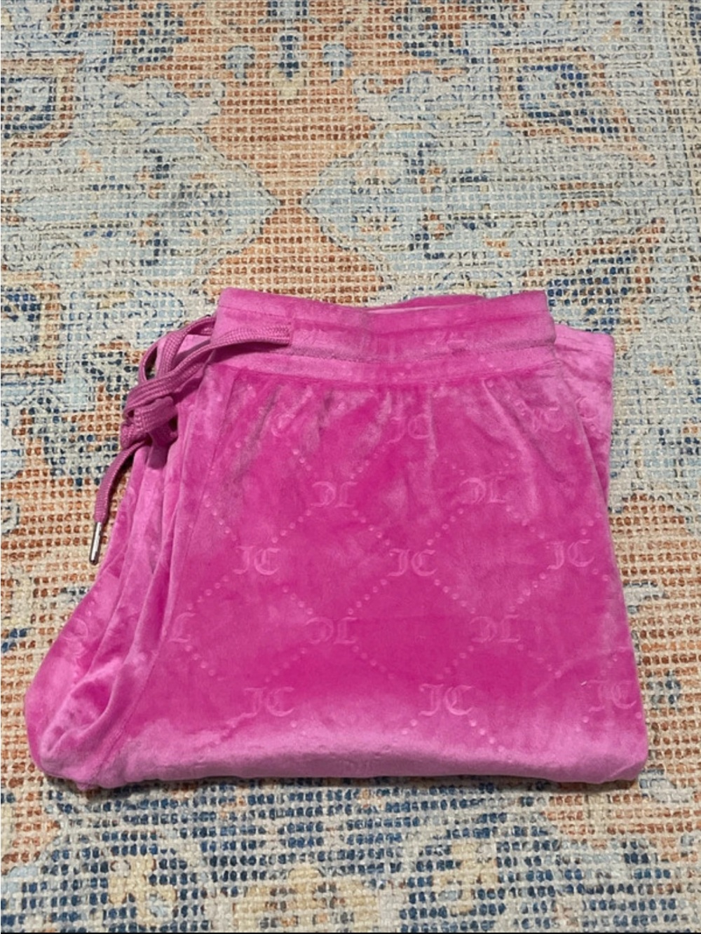 Pink Velour Sweatpants - Juicy Couture
